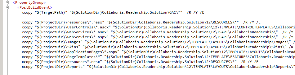 post-build-xcopy