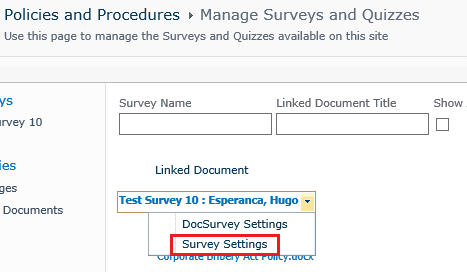 survey-settings