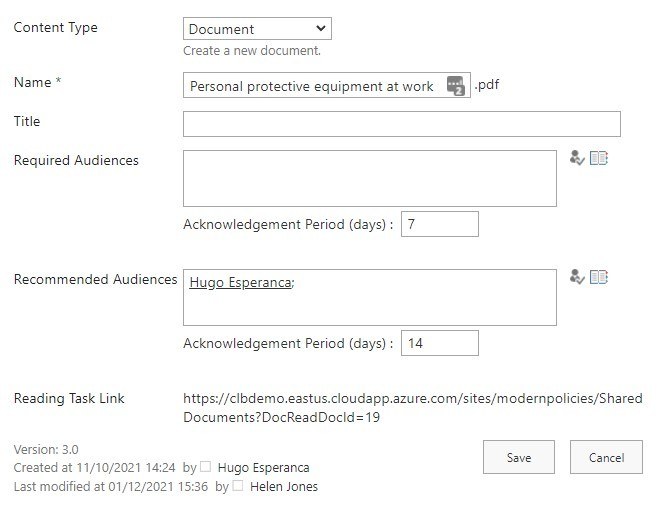 Document edit properties screen modern view document edit properties window