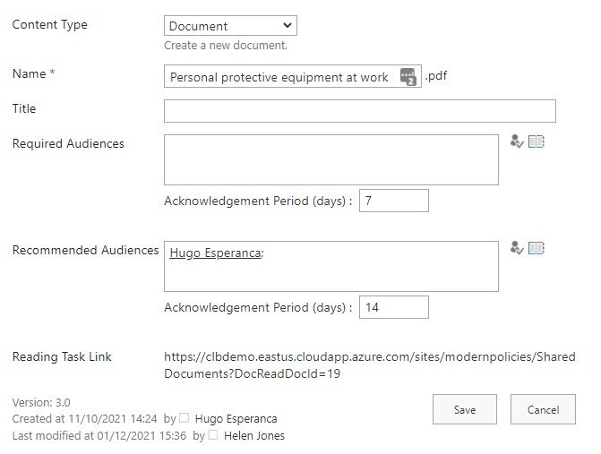 document edit properties window