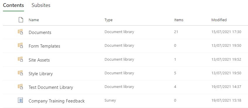 Survey type is created Survey type is created