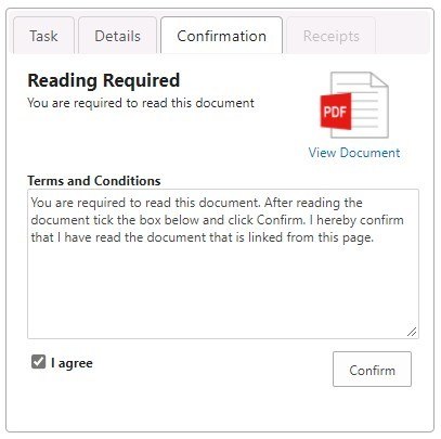 confirm task complete