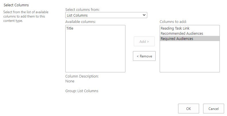 select columns