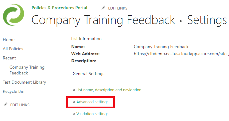 survey advanced settings survey advanced settings