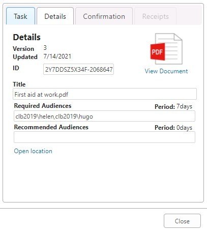 task details