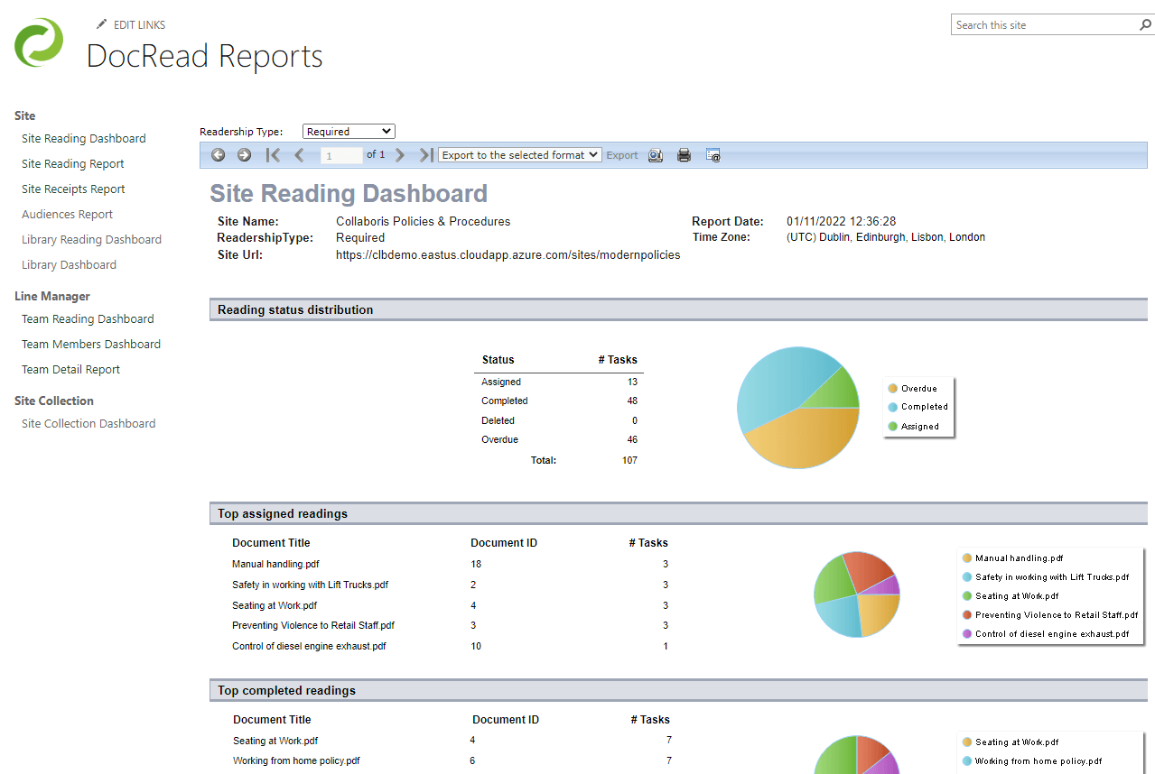 DocRead reports
