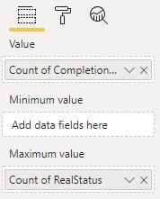 field requirements for the gauge visualization Image showing the field requirements for the gauge visualization