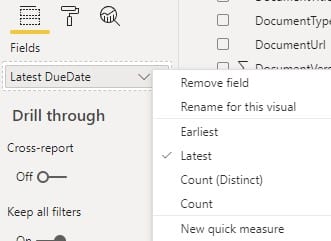 Image showing how to select latest due date