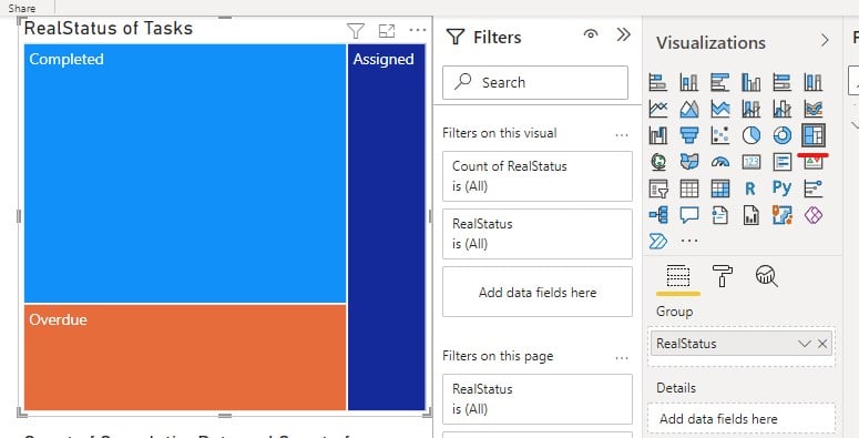 selected visualization image highlighting the treemap visualization