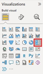 picture highlighting the treemap icon