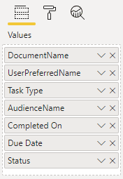 Image showing the fields required for the table