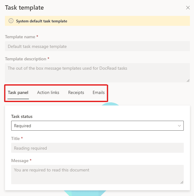 Image highlighting the four template options