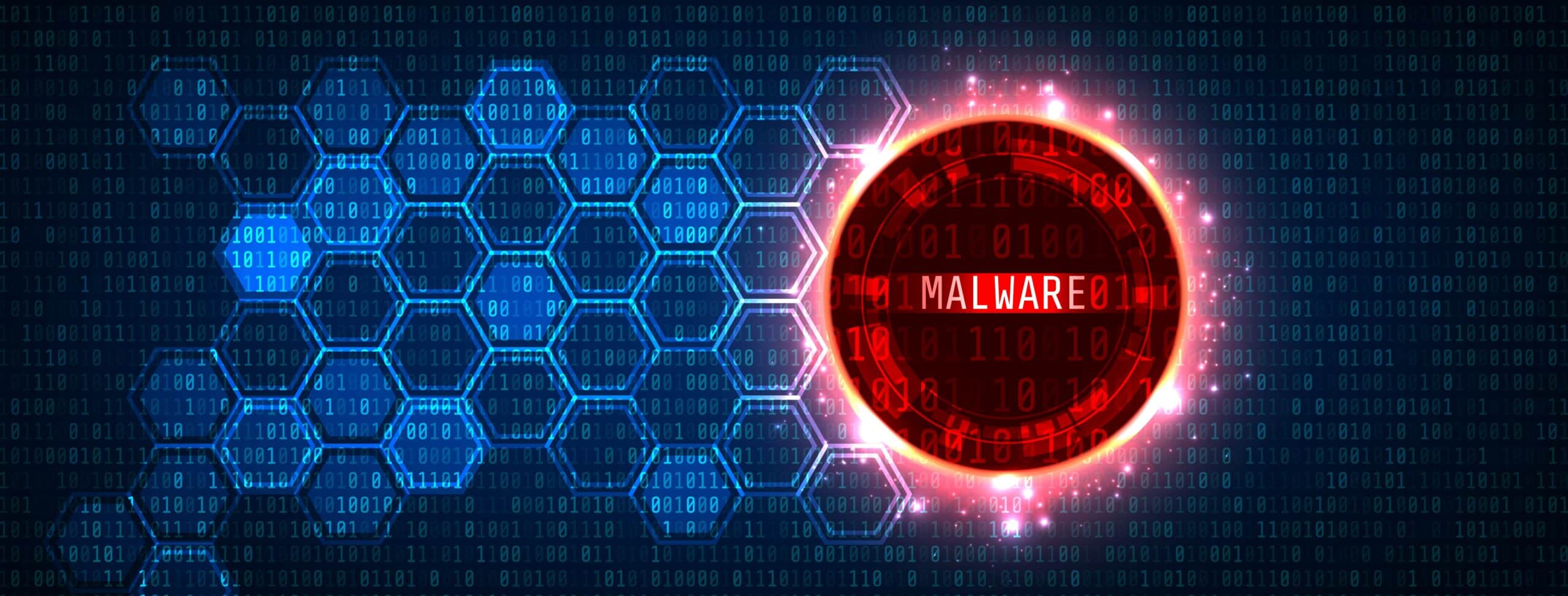 cyber security Malware image showing cybersecurity malware
