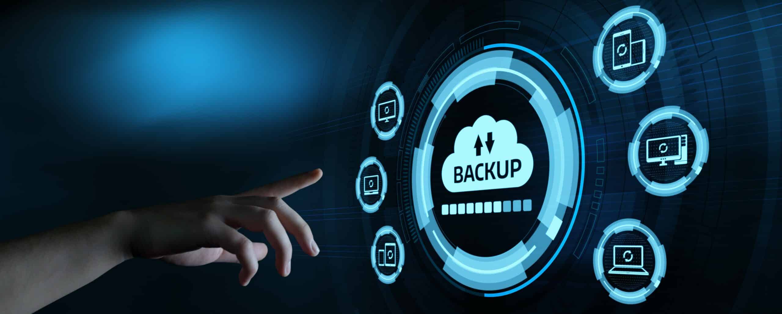 Data Backup Storage image showing data back up and storage