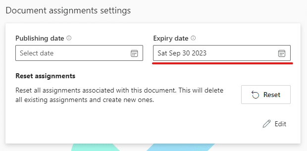 image showing the document expiry date