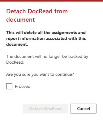 image showing the detach DocRead from a document window