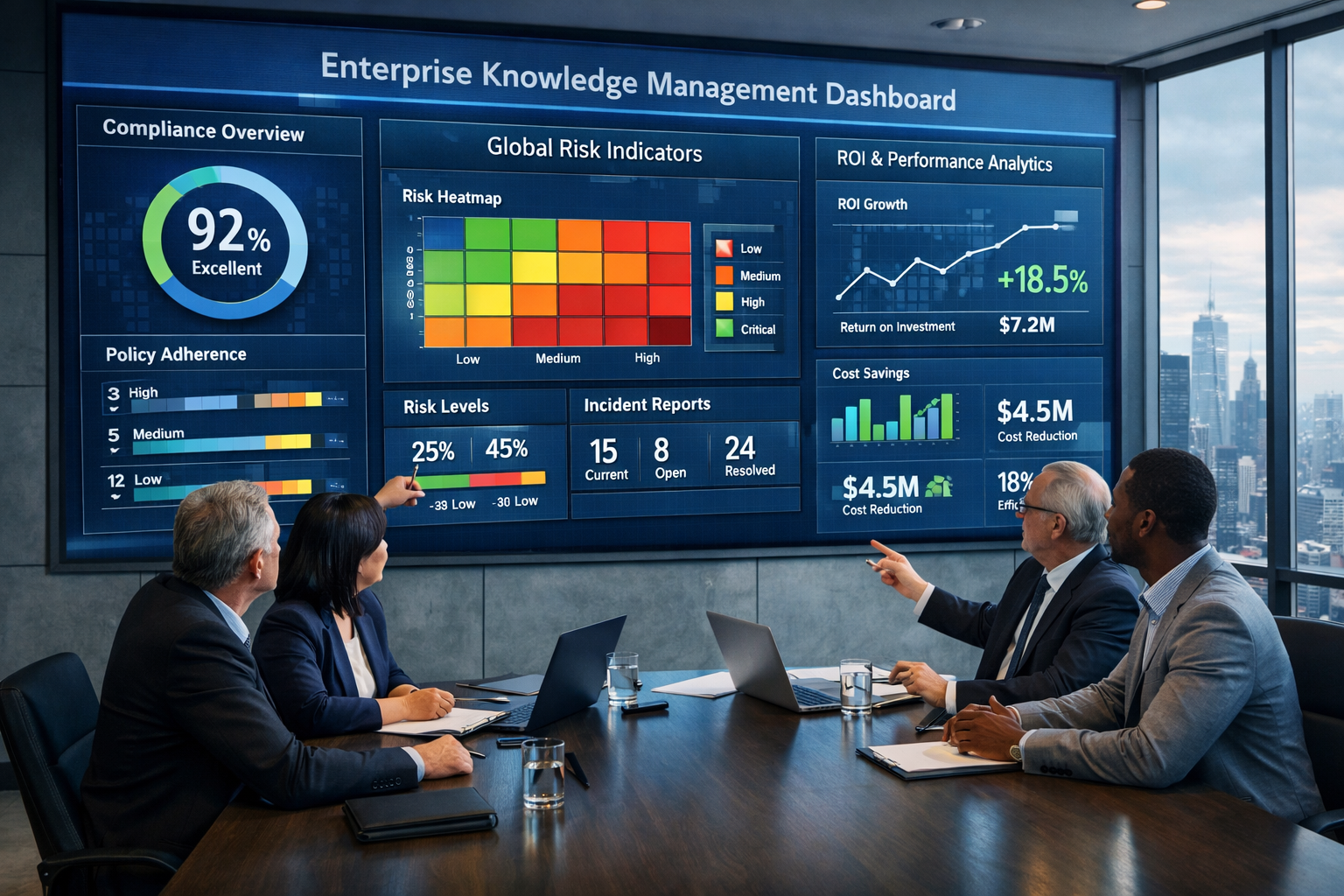 knowledge management roi