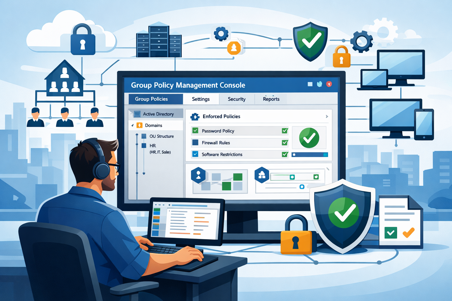 group policy management console