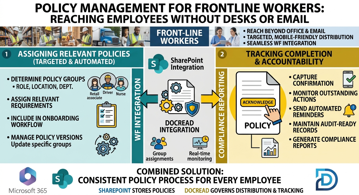 Policy Management for Frontline Workers: Reaching Employees Without Desks or Email
